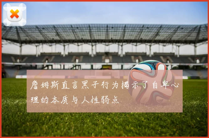 詹姆斯直言黑子行为揭示了自卑心理的本质与人性弱点